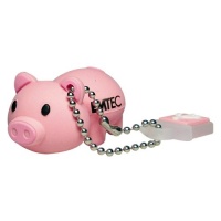 EMTEC M319 Animal Series 4 GB USB 2.0 Flash Drive, Pig (EKMMD4GM319)