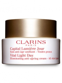 Erase the Years with age-defying luminosity. Revive skin luminosity and diminish visible signs of time on your skin. The results of the most recent breakthrough in anti-aging skin care, Vital Light Day helps reduce the appearance of wrinkles and restore luminosity from within. Recapture the health and vitality of youthful-looking skin. 1.7 oz. Erase the Years with age-defying luminosity. Revive skin luminosity and diminish visible signs of time on your skin. The results of the most recent breakthrough in anti-aging skin care, Vital Light Day helps reduce the appearance of wrinkles and restore luminosity from within. Recapture the health and vitality of youthful-looking skin. 1.7 oz.