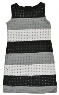 Laundry by Shelli Segal Big Girls Black Tri Color Dress (16)