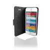 Bear Motion Premium Flip Folio Case for iPhone 5 with Non-Frame Adhesive Silicon Technology - Black