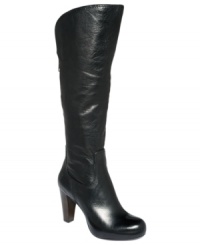 Walk tall and proud. Frye's Miranda boots feature an exposed back zipper and smooth round toe for a polished look. Walk tall and proud. Frye's Miranda boots feature an exposed back zipper and smooth round toe for a polished look.