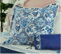 Lauren by Ralph Lauren Palm Harbor European Euro Sham - Blue & White Octagonal Lauren by Ralph Lauren Palm Harbor European Euro Sham - Blue & White Octagonal