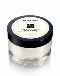 Vanilla & Anise, the latest fragrance from the World of Jo Malone™, transports you to the floral landscape of Madagascar and captures the fleeting moment of the blossoming rare vanilla orchid. Vanilla & Anise Body Crème, an exquisite combination of texture and scent is the utmost indulgence. It keeps skin soft and pampered every day.