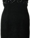 Jessica Howard Women's Beaded Black Dress 6 [Apparel] [Apparel]
