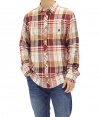 DC Shoes Men's Gambit Long Sleeve Plaid Button Up Flannel 55820055-NAT