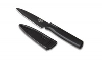 Kuhn Rikon 4-Inch Nonstick Colori Paring Knife, Black Kuhn Rikon 4-Inch Nonstick Colori Paring Knife, Black