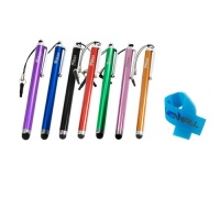 GTMax 7 Pcs Universal Pen style Stylus for Apple iPod touch 5, iPhone 5,; HTC EVO 4G LTE, INCREDIBLE 4G LTE, Samsung Galaxy Note 2, Galaxy S3/S III, Galaxy S2/S II, Galaxy Stellar, Galaxy Note 10.1 inch Tablet and Other Capacitive Touchscreen Devices with GTMax 7 Pcs Universal Pen style Stylus for Apple iPod touch 5, iPhone 5,; HTC EVO 4G LTE, INCREDIBLE 4G LTE, Samsung Galaxy Note 2, Galaxy S3/S III, Galaxy S2/S II, Galaxy Stellar, Galaxy Note 10.1 inch Tablet and Other Capacitive Touchscreen Devices with