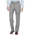 Lightweight and super comfortable, these tonal herringbone pants from Kenneth Cole Reaction make a great addition to your workweek wardrobe.