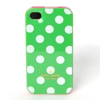 Kate Spade Le Pavillion Large Polka Dots iPhone 4 4S Hardshell Phone Case Cover Green Kate Spade Le Pavillion Large Polka Dots iPhone 4 4S Hardshell Phone Case Cover Green