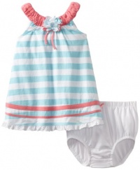 Hartstrings Baby-Girls Infant Jersey Dress And Diaper Cover Set, White Stripe, 24 Months Hartstrings Baby-Girls Infant Jersey Dress And Diaper Cover Set, White Stripe, 24 Months