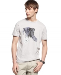 Step on into cool casual style with this boot graphic t-shirt from Kenneth Cole Reaction. Step on into cool casual style with this boot graphic t-shirt from Kenneth Cole Reaction.