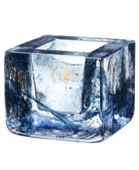 Combining the distinct features of brick and the transparency of glass, this Kosta Boda votive holder adds a fun pop of color and shine to modern spaces. Designed by Anna Ehrner. Combining the distinct features of brick and the transparency of glass, this Kosta Boda votive holder adds a fun pop of color and shine to modern spaces. Designed by Anna Ehrner.