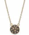Go for the glamour. Studio Silver's pendant, set in 18k gold over sterling silver, dazzles with marcasite adding a stylish touch. Approximate length: 18 inches. Approximate diameter: 3/8 inch.