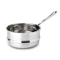Double Boilers nest inside sauce pans, creating a gentle means for whisking together sauces that can't take direct heat such as chocolate, cheese and cream. This Universal Double Boiler Insert fits 8 diameter sauce pans.