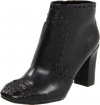 Rockport Women's Helena Stud Ankle Bootie,Black Smooth Calf,5 M US