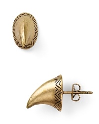 Vintage with a modern edge. House of Harlow 1960's engraved brass horn studs lend every look a cool tribal-inspired touch. Vintage with a modern edge. House of Harlow 1960's engraved brass horn studs lend every look a cool tribal-inspired touch.