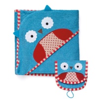 Skip Hop Zoo Towel and Mitt Sets, Owl Skip Hop Zoo Towel and Mitt Sets, Owl