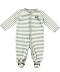 Carter's Raccoon Stripe Terry Coverall - 3M Carter's Raccoon Stripe Terry Coverall - 3M
