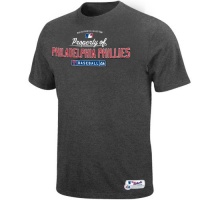 MLB Men's Philadelphia Phillies Property of Short Sleeve Basic Crew Neck Tee by Majestic MLB Men's Philadelphia Phillies Property of Short Sleeve Basic Crew Neck Tee by Majestic