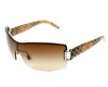 Burberry Women's 3043 Gunmetal / Brown Burberry Pattern Frame/Brown Gradient Lens Metal Sunglasses