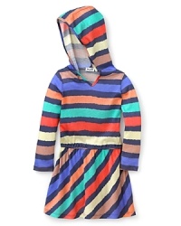 Splendid Littles Toddler Girls' Oasis Stripe Long Sleeve Hooded Dress - Sizes 2T-4T Splendid Littles Toddler Girls' Oasis Stripe Long Sleeve Hooded Dress - Sizes 2T-4T