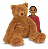 Melissa & Doug Jumbo Brown Teddy Bear - Plush Melissa & Doug Jumbo Brown Teddy Bear - Plush