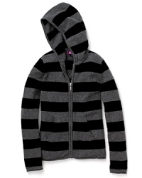 Aqua's striped hoodie is crafted in luxurious cashmere, for a lighter take on the classic hoodie. Aqua's striped hoodie is crafted in luxurious cashmere, for a lighter take on the classic hoodie.