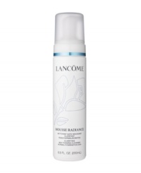A Luxurious Balance of Science and Nature: Reveal Purified, Pampered Skin. This instant, air-light foam cleanser gently removes makeup and surface impurities in seconds to reveal fresh skin. Massage over wet face and throat. Rinse with lukewarm water. Avoid contact with eyes. If contact occurs, flush with water. Follow with Tonique Radiance for clarified and luminous skin. Dermatologist-tested for safety. A Luxurious Balance of Science and Nature: Reveal Purified, Pampered Skin. This instant, air-light foam cleanser gently removes makeup and surface impurities in seconds to reveal fresh skin. Massage over wet face and throat. Rinse with lukewarm water. Avoid contact with eyes. If contact occurs, flush with water. Follow with Tonique Radiance for clarified and luminous skin. Dermatologist-tested for safety.