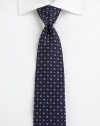 A fine silk tie featuring classic pointelle and the signature omega print.SilkDry cleanMade in Italy