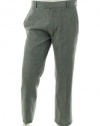 Kenneth Cole Reaction Linen Leno Heather 044 Grey Flat Front Dress Pants