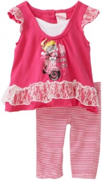 Nannette Baby-Girls Infant 2 Piece Love Bike Legging Set, Pink, 24 Months Nannette Baby-Girls Infant 2 Piece Love Bike Legging Set, Pink, 24 Months