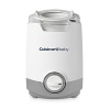 Easily steam heat your baby's milk or formula to the desired temperature with this convenient, compact bottle warmer from Cuisinart. The warming chamber quickly and evenly warms glass or plastic bottles, and the included jar basket feature is perfect for heating up baby food. A built-in night light makes midnight feedings easier for parents, and can be used separately.