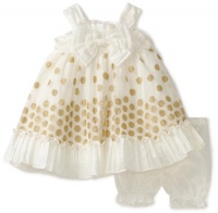 Nannette Baby-girls Infant Taffeta Dress with Embroidery Overlay, Cream, 18 Months Nannette Baby-girls Infant Taffeta Dress with Embroidery Overlay, Cream, 18 Months