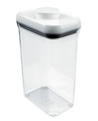 Put fresh food on lockdown! With the press of a button, each pop container locks ingredients, leftovers and other foods in an airtight seal to trap in flavor and extend the shelf life. Stackable for optimal organization and space-saving, these containers bring organization into your pantry. Put fresh food on lockdown! With the press of a button, each pop container locks ingredients, leftovers and other foods in an airtight seal to trap in flavor and extend the shelf life. Stackable for optimal organization and space-saving, these containers bring organization into your pantry.