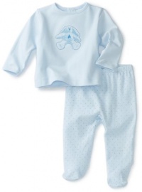ABSORBA Baby-Boys Newborn Bear Friends Two Piece Footed Pant Set, Blue, 3/6 ABSORBA Baby-Boys Newborn Bear Friends Two Piece Footed Pant Set, Blue, 3/6