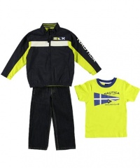 Nautica Sportswear Kids Boys 2-7 Three Piece Set