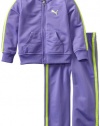 Puma - Kids Girls 2-6x Tricot Track Jacket And Pant Set, Purple Opu, 4T