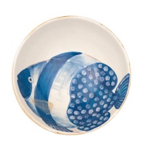 Vietri Adriatic Fish Fish Small Serving Bowl 10 in Vietri Adriatic Fish Fish Small Serving Bowl 10 in
