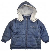 Calvin Klein Boys Navy Blue Bubble Outerwear Jacket (5/6) Calvin Klein Boys Navy Blue Bubble Outerwear Jacket (5/6)