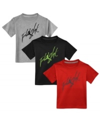 He'll be over the moon when he sees this awesome Jordan graphic tee shirt from Nike. He'll be over the moon when he sees this awesome Jordan graphic tee shirt from Nike.