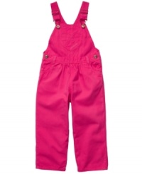 She'll be an all-around winner in cuteness with these darling heart overalls from Osh Kosh. She'll be an all-around winner in cuteness with these darling heart overalls from Osh Kosh.