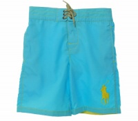 Polo Ralph Lauren Boy's Solid Board Shorts Sky Small (8) Polo Ralph Lauren Boy's Solid Board Shorts Sky Small (8)