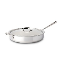 Deeper than traditional fry pans, this pan is ideal for sautéing, frying, browning and searing. With tall, straight sides, it is also useful in cooking fresh pasta sauces, and any dish that requires liquid added to sautéed ingredients. Deeper than traditional fry pans, this pan is ideal for sautéing, frying, browning and searing. With tall, straight sides, it is also useful in cooking fresh pasta sauces, and any dish that requires liquid added to sautéed ingredients.