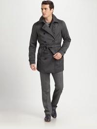 Clean, understated silhouette, with front seam detail, maintains a level of sophistication when paired with neutral tones.Flat-front styleSide slash, back welt pocketsInseam, about 3162% viscose/21% wool/14% nylon/3% elastaneDry cleanImported Clean, understated silhouette, with front seam detail, maintains a level of sophistication when paired with neutral tones.Flat-front styleSide slash, back welt pocketsInseam, about 3162% viscose/21% wool/14% nylon/3% elastaneDry cleanImported