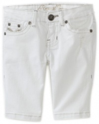 Request Girls 7-16 Bermuda Pocket Short, White, 12 Request Girls 7-16 Bermuda Pocket Short, White, 12