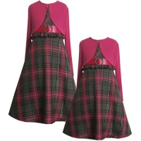 Size-6 BNJ-6917B 2-Piece FUCHSIA-PINK GRAY METALLIC SILVER PLAID RHINESTONE O-RING RUFFLE WAISTLINE Girl Dress & Shrug Outfit Set,B36917 Bonnie Jean LITTLE GIRLS Size-6 BNJ-6917B 2-Piece FUCHSIA-PINK GRAY METALLIC SILVER PLAID RHINESTONE O-RING RUFFLE WAISTLINE Girl Dress & Shrug Outfit Set,B36917 Bonnie Jean LITTLE GIRLS