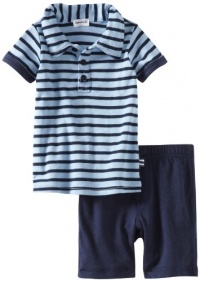 Splendid Littles Baby-boys Infant Florence Stripe Polo and Short Set, Sky, 6-12 Months Splendid Littles Baby-boys Infant Florence Stripe Polo and Short Set, Sky, 6-12 Months