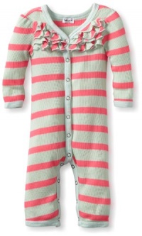 Splendid Littles Baby-Girls Newborn Pop Thermal Playsuit, Julep/Neon Pink, 3-6