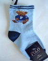 Ralph Lauren Polo Toddler Baby Boy Bear Ankle Socks 1 Pair, Size 18 - 24 Months