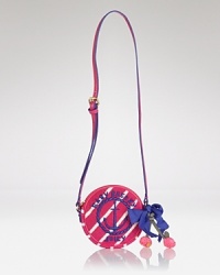 She'll tap out the rhythm of her style with Juicy Couture's fab tambourine bag. And there's two sides to the song: an Easy Breezy Juicy logo and anchor one one and a Juicy Couture logo print with ribbon the other. She'll tap out the rhythm of her style with Juicy Couture's fab tambourine bag. And there's two sides to the song: an Easy Breezy Juicy logo and anchor one one and a Juicy Couture logo print with ribbon the other.